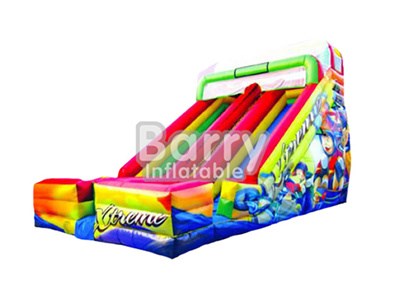 Commercial Used Cartoon Color Inflatable Slide Without Water For Kids BY-DS-052